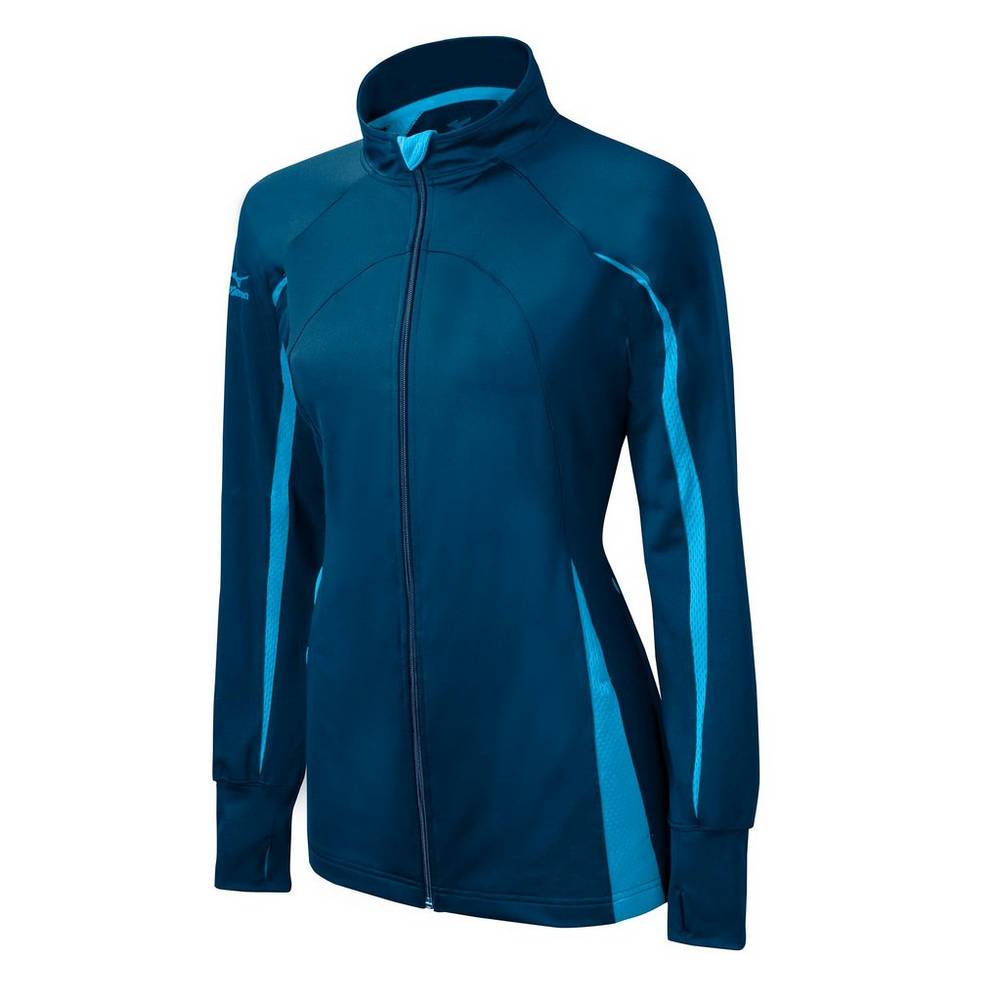 Chaqueta Mizuno Elite 9 Focus Full-Zip Mujer Azul Marino/Azules Claro Ofertas IQPN-15043